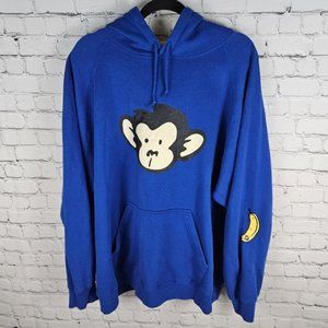 R2 Hardcore Monkey & Banana Kangaroo Pocket Pullover Hoodie